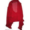 Strickcape aus 10% Kaschmir und 90% Wolle